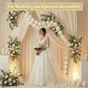 Wedding Pearl Ball Garland Ornament Beads Wedding Hanging Ball Garland Decor for Bridal Shower Engagement Baby Shower Photo Background Decoration and Decor DIY Craft (3.1inch x 40inch)