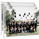 3 Pack Clear Acrylic Frame, Fits 8.5x11, 8x10 Picture or Certificate, No Drill Wall Mounted Photo Frames, Self Adhesive Diploma Frames with Magnetic, Full Frame-9x11.6 Inch