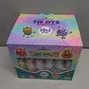 30 Colors Tie Dye Kit, Tie Dye Set for Kids, Pre-Filled Tye Dye Bottles, Non Toxic Permanent Fabric Dye Art Set, Easy DIY Fabric Art - Create Fun (30 Colors)