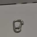 SandShark Premium Anchor Bungee Dock Line. 1pc Carabiner Clip 5/16" inch (8mm) Stainless Steel 316 Marine Grade Safety Clip, Spring Hook, Rope Buckle Lock