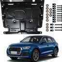 Engine Splash Shield Fit for Audi Q5 2018-2024 Engine Case Guard Under Cover Compatible with 2019-2023 Q5 Front Engine Guard Mud Flaps