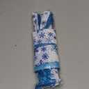 Christmas Tree Topper Bow53x13 Inches Large Christmas Bow with Glitter Streamer and Patterned RibbonDecorative Bows for Xmas Tree Wreath Door Festival Home Decor(Blue & White Snowflake)