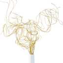 Glitter Curly Ting Ting Branches Christmas Branches Vase Filler Artificial Curly Twigs for Christmas Tree Garland Wreath Decoration, Craft Vases Home Garden Decoration (Gold, 36 Pieces)