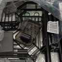 Corner Shower Caddy Tension Pole: 4tier Adjustable Rustproof Bathroom Organizer Shelves - Bathtub Shampoo Rack 43.5-120 inch (Black)