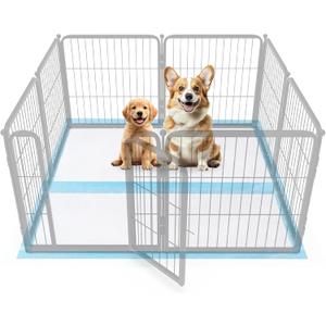 FXW XXL Puppy Pee Pads for Dogs 51x29 inch 20 Count, 5 Layer Super Absorbent & Leak Proof-Thickened Disposable Potty Training Pad, Fits 24" H 6/8 Panel FXW Playpen-Blue (Playpen not Included)