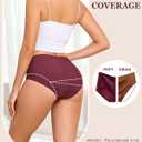 FINETOO 6 Pack Womens Seamless Underwear Full Coverage No Show Hipster Panties Sexy Stretchy Invisible Briefs Bikini Lingerie (L)
