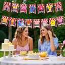 3 x Pre-strung Circus Carnival Happy Birthday Banner for Cartoon Anime Theme Party Hanging Bunting Decorations (Multicolor)