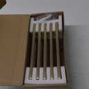 Amazon Basics Modern Square Cabinet Pull Handle, 5.39-inch Length (5-inch Hole Center), Golden Champagne, 10-pack