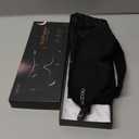 MZOO Luxury Sleep Eye Mask for Side Sleeper Men Women, Zero Eye Pressure 3D Sleeping Mask, Light Blocking Patented Design Night Blindfold, Soft Eye Shade Cover for Travel, Black