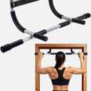 Abahub Home Pull Up Bar - Doorway Mount for Apartments | 265lb Heavy-Duty Strength Trainer | Multi-Grip Space Saver
