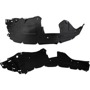 TRQ Front Inner Fender Liner Set Compatible with 2016-2018 Honda HR-V HO1248171 HO1249171
