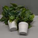 Tiita 2 Pack Fake Plants Artificial Scindapsus Aureus in Pots, Realistic Fake Greenery Potted Plants for Home Office Desk Window Sill Bathroom Bedroom Outdoor Indoor