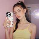 ChiCsFleur for iPhone 14 Plus/iPhone 15 Plus Case, TPU Phone case with Camera Protection for Women Girls Teens - Capybara Orange Fruit Sparkle Artsy Fun Kawaii Animal Y2K Aesthetic