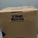 Mirco-Cut Paper Shredder Heavy Duty, 18-Sheet Shreds Paper/Card/Staple/Clip Paper Shredder for Home Office Use, Security Level P-4 Jam Proof System 30L Pullout Basket and Wheels