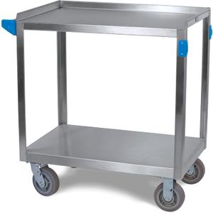 Carlisle FoodService Products UC7022133 2 Shelf Stainless Steel Utility / Service Cart, 700 Pound Capacity, Large