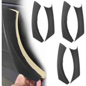 6PCS/Set Interior Inner Inside Door Pull Sticky Handle Cover for BMW 3 Series E90/E91/E92/E93 320 325 328 335 330 M3 (2004-2011) Left and Right Passenger Side (Black)