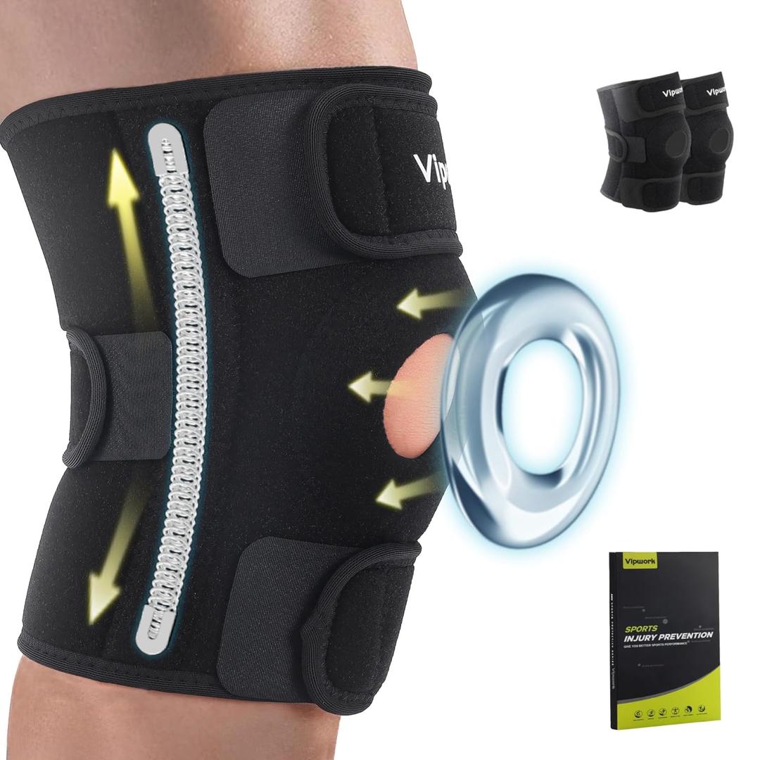 Knee Brace for Women and Men  Compression Knee Sleeve for Meniscus Tear, ACL, Arthritis Pain Relief, Knee Pain Support with Patella Pad for Fast Recovery & Optimal Supporttendonitis, running, squats, fitness, and sports injury rehabilitation . (Medium/Large, Black)