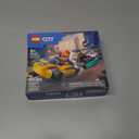 LEGO City Go-Karts and Race Drivers Toy Playset, 2 Driver Minifigures, Racing Vehicle Car Toys, Fun Race Car Toy Gift for Kids Aged 5 and Up, 60400