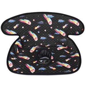 Babenest Car Seat Potty Protector Cover -Waterproof Carseat Training Liner for Baby &Toddler Shower Gift, Dry Piddle Pee Pad with Fun Designs for Strollers & Infant Car Seats (1pc Meteor-Black)