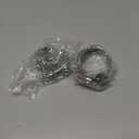 2 Pcs Silver Butterfly Decorative Curtain Tie Backs, YueLvoe Elegant Modern Metal Holdbacks for Living Room, Curtain Ties with Rings, Buckle Holder for Home Office Cafe Balcony (Silver)