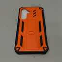 FNTCASE for Samsung Galaxy S25-Plus Case: for Galaxy S24-Plus Case with [Built-in Screen Protector & Kickstand] [Military-Grade Drop Protection] Heavy Duty Protective Full Body Shockproof TPU Orange