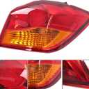 zeech Passenger Side Outer Tail Light Brake Lamp Replacement for Mitsubishi Outlander Sport ASX RVR 2011-2019 Red Lens Black Housing 8330B196 MI2805105