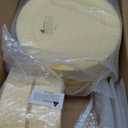 FLOWERCAT 200PCS Yellow Plastic Plates Disposable Plates for Party - Heavy Duty Plastic Plates - 100 10" Dinner Plates and 100 7" Salad Plates for Weddings, Easter Parties and Events