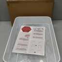 CAXXA 3-Tier Rolling Metal Storage Organizer - Mobile Utility Cart Kitchen Cart with Caster Wheels, White, 16.75"D x 11.5"W x 30.25"H