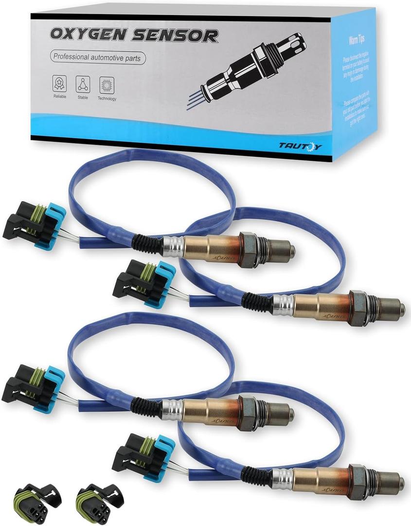TAUTOY 4PCS 250-24649 234-4815 O2 Oxygen Sensor Upstream Downstream (3.0L 3.6L) for Chevy Equinox Impala Traverse Captiva Sport,for GMC Acadia Terrain,for Cadillac SRX,for Buick Allure Enclave
