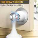 Magnetic Door Stoppers 2 Pack, Door Stops for Wall and Floor Mounting, Door stoppers for Bottom of Door Door Holder Keep Door Open, No Drilling Door Stop with 3D Adhesive Tapes