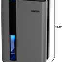 SIMSEN 95oz Dehumidifiers for Home, 800 sq ft Dehumidifier Reusable Filter, Small Dehumidifier with Drain Hose, Dehumidifiers for Bedroom Bathroom Basements Closet RV (01Space Grey)