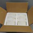 MALACASA Ramekins 8 oz Oven Safe, Porcelain Creme Brulee Ramekins Pudding Custard Cups Ceramic Souffle Dishes Ramakan Ramiken Ramicans Baking Bowls Set of 6, White, Series RAMEKIN-DISH