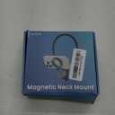 Magnetic Neck Phone Holder for Recording, Hands Free POV/Vlog Video Filming, 4 in 1 Phone Chest Mount for Cooking/Riding/Indoor/Outdoor, Content Creator Essentials for iPhone Android GoPro DJ (Black)