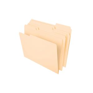 Island File Folder, Manila 1/3 Cut, Letter Size, 100 Count (370 1/3)