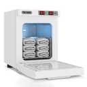 Towel Warmer Cabinet, 5L Hot Bath Towel Warmer Heating Use for Facial Spa, Hair Beauty, Salon Equipment and Home (White)
