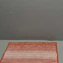 Bathroom Rugs and Mats Sets, Thick Absorbent Chenille Bath Mat Rug Set Non Slip, Soft Shaggy Bath Room Floor Mats for Bathroom, Machine Washable (Sunset Orange, 16" x 24")