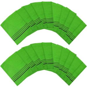 Korean Italy Towel Genuine Korean Exfoliating Scrub Bath Mitten 20Pcs Green 