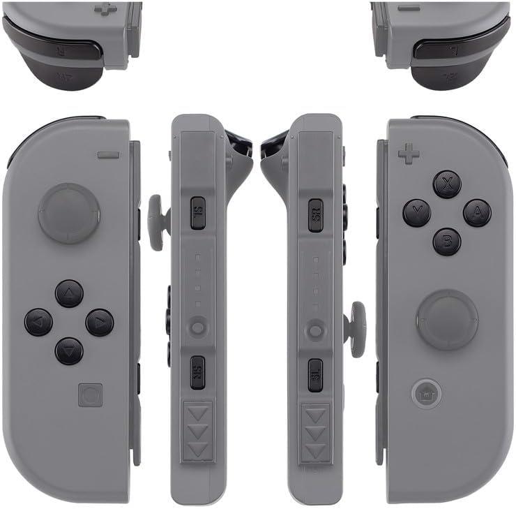 eXtremeRate DIY Full Set Buttons for Nintendo Switch & Switch OLED, Custom Replacement Buttons for JoyCon, ABXY Direction Keys SR SL L R ZR ZL + - Home Capture Trigger Buttons Springs - Black