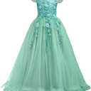 Flower Girls Maxi Dress Bridesmaid Wedding Pageant Party Princess Communion Floral Boho Vintage Lace Dance Gown youth 170 (Teal, M)