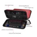 MOCADIA Carrying Case for Switch 2 ,Travel case for Nintendo Switch 2 (2025) NS2 Carrying Case Game Protector Hard Shell Bag with 24 Game and Host Card Slots & Accessories Storage Bag (Red White)