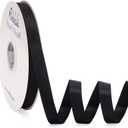 Ribbli Black Satin Ribbon Double Faced Satin 1/2 inch x Continuous 50 Yards-Black Ribbon for Gift Wrapping Crafts Wedding Decoration Bows Bouquet Floral Arrangement