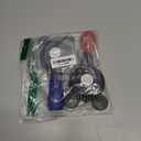 Cute Personal Mini Fan, Handheld & Portable USB Rechargeable Fan with Beautiful LED Light, 3 Adjustable Speeds, Portable Holder, for Indoor Or Outdoor Activities, Cute Mouse (Red+Blue)