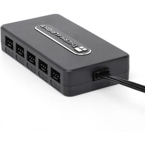 Thermalright Integrated Fan Hub, 10-Port 4 Pin PC Fan Controller, 12V Fan Hub, Support up to 10 Fans, SATA Power Cord Direct Input