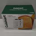 Cuisinart CPT122 2Slice Compact Plastic Toaster, Slots for Bagels & Bread, 7 Shade Settings, Cancel/Defrost/Reheat Functions, Removable Crumb Tray, Small Kitchen Appliance for Home & Office, White