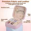 Mini Travel Jewelry Case, Portable Jewelry Organizer Box, Multi-Compartment Storage for Earrings, Necklaces, Rings, Gift for Women, Girls, 8 Pcs, 4 Colors