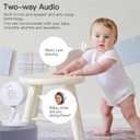 Tuya Baby Monitor with Camera and Audio, 2K WiFi Indoor Video Baby Camera with Mount, Motion & Cry Detection, Temp & Humidity Sensor, Night Vision, 2 Way Audio, 4 Lullabies, APP Control