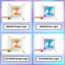 NISOCY 48PCS Iridescent Square Foil Balloons Wall Backdrop Holographic Balloons Tunnel Garland Arch Kit for Birthday Wedding Graduation Bridal Baby Shower New Year Rainbow Party Decorations