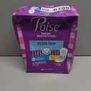 Poise Ultra Thin Incontinence Pads & Postpartum Incontinence Pads, 4 Drop Moderate Absorbency, Regular Length, 60 Count
