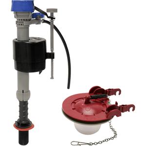 Fluidmaster K-400H-040-T5 PerforMAX Fill Valve and 3-Inch Flapper Toilet Repair Kit, Multicolor, Universal, for 3 In.