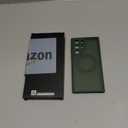 CANSHN Designed for Samsung Galaxy S22 Ultra Case [Full Camera Protection] [Compatible with MagSafe] Translucent Matte Shockproof Protective Phone Cover 6.8 Inch - Deep Green